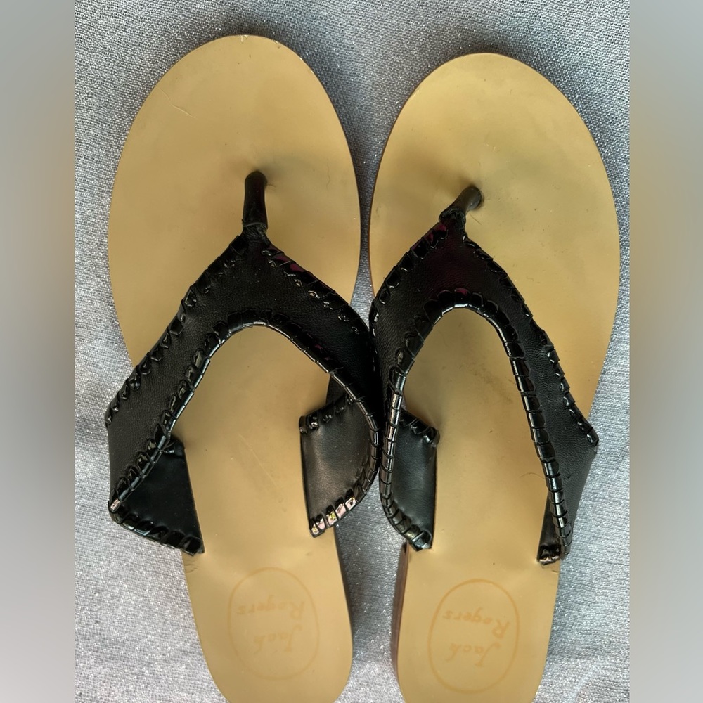 Jack Rogers black Ro sandals